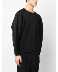 Homme Plissé Issey Miyake Round Neck Ribbed T Shirt
