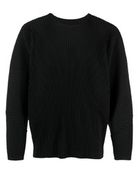 Homme Plissé Issey Miyake Round Neck Ribbed T Shirt