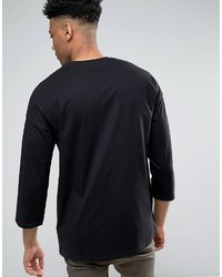Asos Tall Oversized Long Sleeve T Shirt With 34 Sleeve