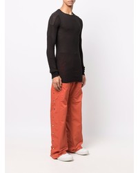 Rick Owens DRKSHDW Tassel Detail Long Sleeve Top