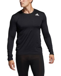 adidas Techfit Long Sleeve Training T Shirt In Black At Nordstrom