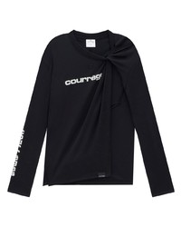 Courrèges Twist Detail Long Sleeve T Shirt