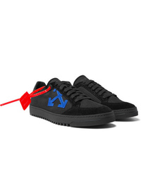 Off-White 20 Suede Trimmed Canvas Sneakers