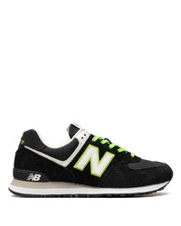New Balance 574 Blackwhitegreen Sneakers