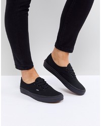Vans Authentic Trainers In All Black