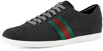 gucci web sneakers with studs