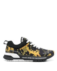 VERSACE JEANS COUTURE Baroque Pattern Low Top Sneakers