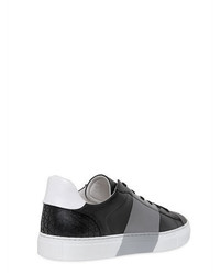 Bikkembergs Sport Couture Sprayed Leather Sneakers