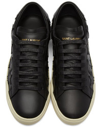 Saint Laurent Black Court Classic Sl06 California Sneakers