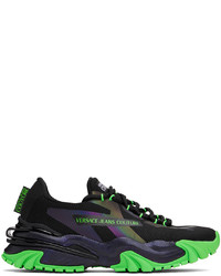 VERSACE JEANS COUTURE Black New Trail Trek Sneakers