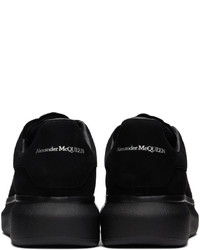 Alexander McQueen Black Nubuck Oversized Sneakers