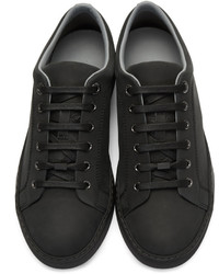 Lanvin Black Nubuck Sneakers