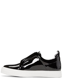 Pierre Hardy Black Patent Slider Sneakers