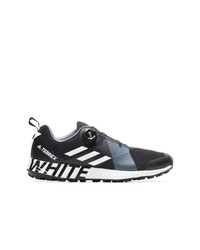 Adidas By White Mountaineering Black Terrex Two Boa Lace Up Sneakers