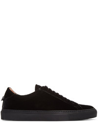 Givenchy Black Velvet Sneakers