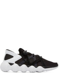 Y-3 Black White Mesh Kyujo Sneakers