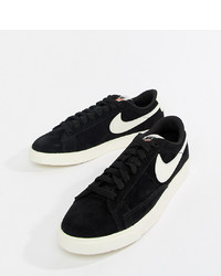 Nike Blazer Trainers In Black And White