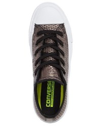 Converse Chuck Ii Perforated Metallic Low Top Sneaker