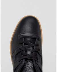 Reebok Club Workout Gum Sole Sneakers In Black Bs6206
