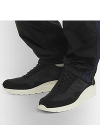 Common Projects Cross Trainer Nylon And Suede Sneakers