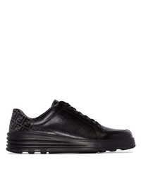 Fendi Ff Embossed Lace Up Sneakers