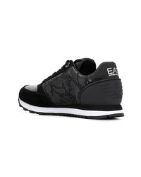 Ea7 Emporio Armani Floral Panelled Sneakers