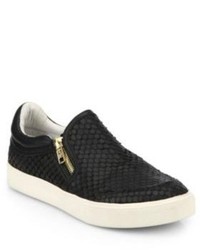 Ash Intense Snake Embossed Leather Sneakers