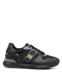 Blauer Logo Patch Lace Up Sneakers