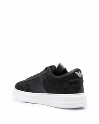 Emporio Armani Logo Pattern Low Top Sneakers