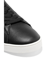 Tod's Logo Perforated Textured Leather Sneakers Black