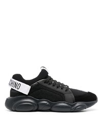 Moschino Logo Pull Tab Low Top Trainers