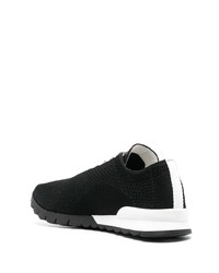 Kiton Mesh Panelled Lace Up Sneakers