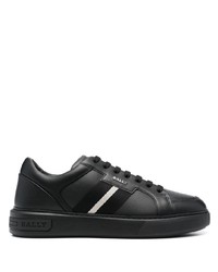 Bally Moony Stripe Detail Leather Sneakers