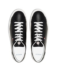 Moncler New Monaco Leather Sneakers