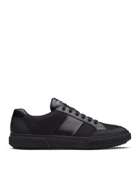 Prada Panelled Logo Lace Up Sneakers