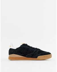 Reebok Phase 1 Trainers Black With Gum Sole