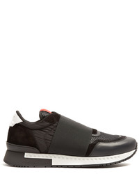 Givenchy Runner Active Low Top Nylon And Leather Trainers