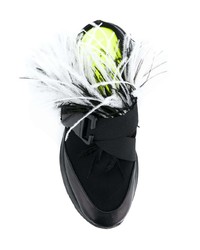 Christopher Kane Sneaker Slides With Feathers