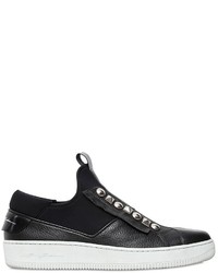 Bruno Bordese Studded Leather Neoprene Sneakers