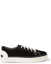 Lanvin Two Tone Suede Sneakers