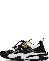 VERSACE JEANS COUTURE White Black Trail Trek Sneakers