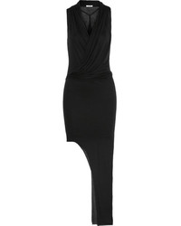 Helmut Lang Asymmetric Lightweight Jersey Maxi Dress
