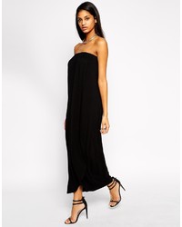 Asos Collection Maxi Bandeau Dress With Wrap Front