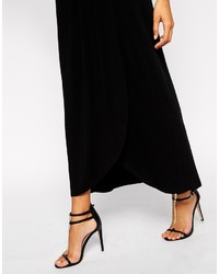Asos Collection Maxi Bandeau Dress With Wrap Front