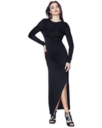 GUESS Long Sleeve Asymmetric Maxi Dress