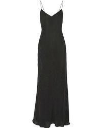 The Row Guinevere Crepe Maxi Dress Black
