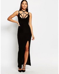 Club L Harness Detailed Maxi Dress