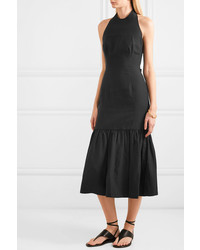 Rebecca Vallance Holliday Bow Detailed Lyocell And Halterneck Dress