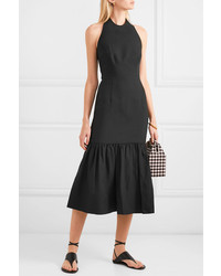 Rebecca Vallance Holliday Bow Detailed Lyocell And Halterneck Dress