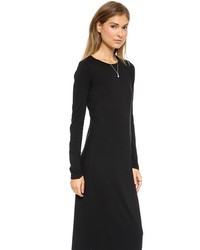 Daftbird Long Sleeve Maxi Dress With Slit